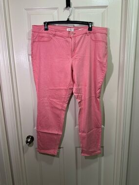 Y2K Jessica Simpson Super Skinny Jeans Pink Plus Size 24W